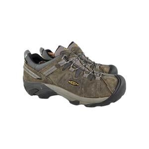 Keen Men's Targhee II Low Waterproof Hiking Shoes US 12 Brown Leather Boots